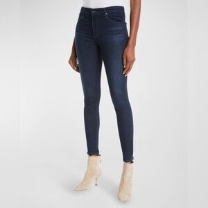 AG Jeans Farrah High Rise Skinny Ankle Size 32 Dark Blue Denim
